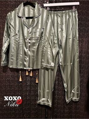 Striped Pajama Set - Size M